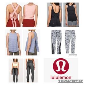 Lululemon train times & align pant, in the flow & all tied up tank size 6